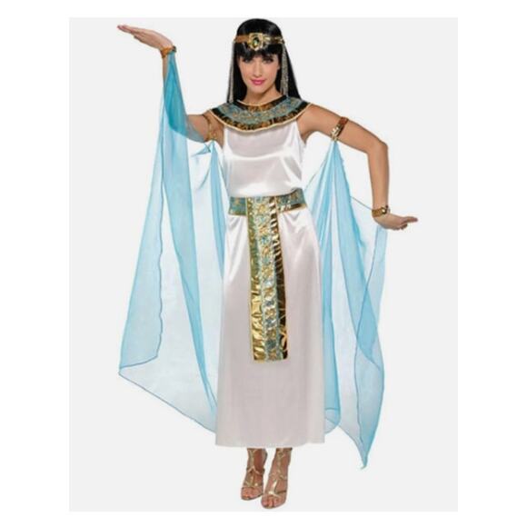 Adult Halloween Costume CLEOPATRA Greek Goddess Egyptian Womens Plus 1X 18/20 - Picture 1 of 5
